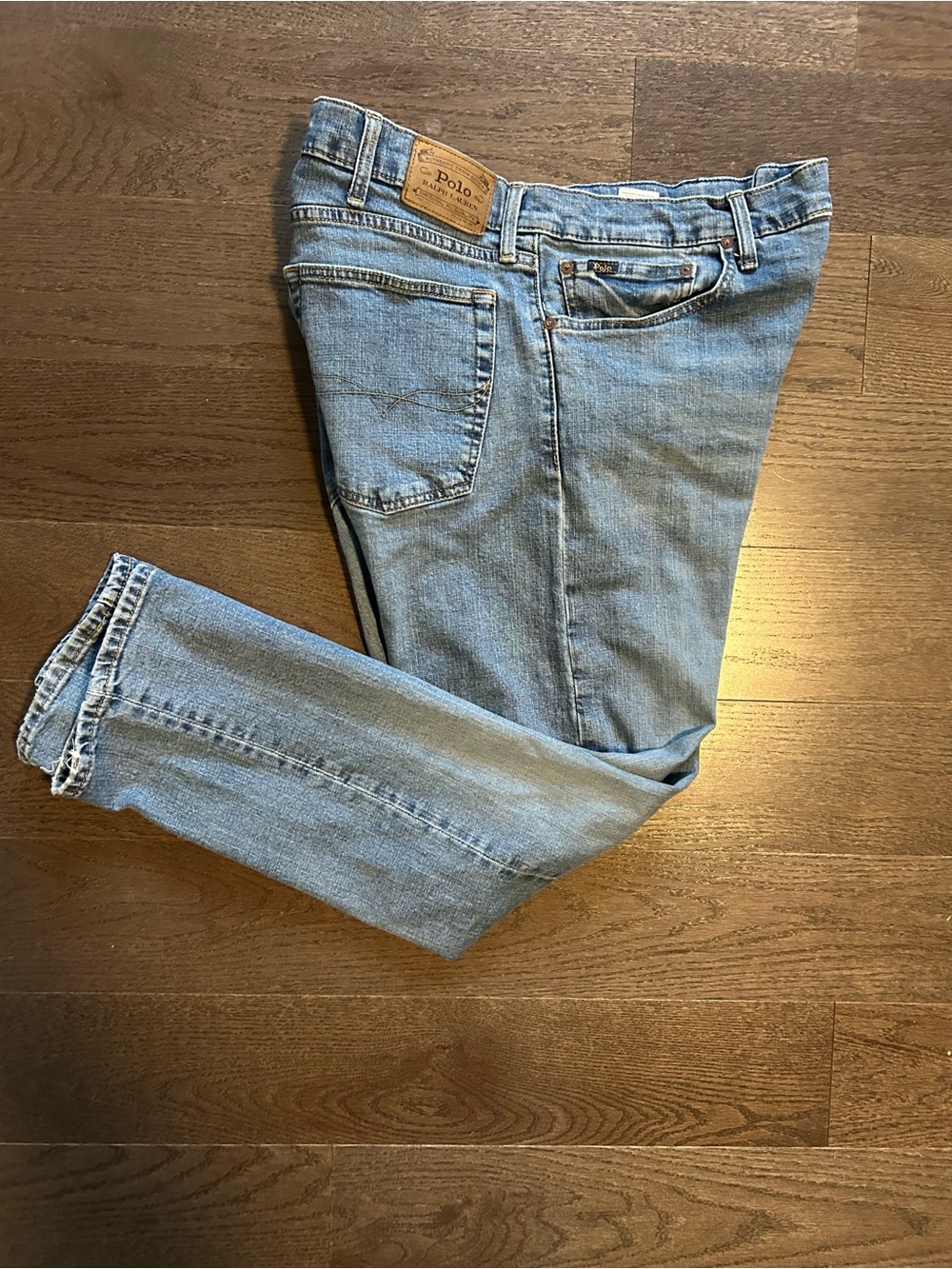 Polo Ralph Lauren Varick Slim Straight Jeans 38x30 Blue Denim